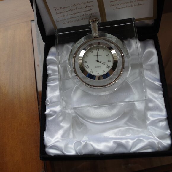 Shannon Crystal Table Clock - Picture 3 of 10
